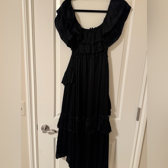 Ulla Johnson Silk Black Ruffled Dress - Picture 7 of 7